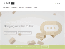 Tablet Screenshot of lodlaw.com